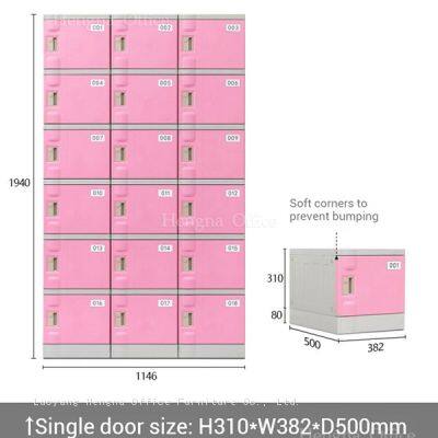 Armário de plástico ABS econômico em espaço com design empilhavel - Unidade de armazenamento compacta premium para recreação em parque aquático photo-2