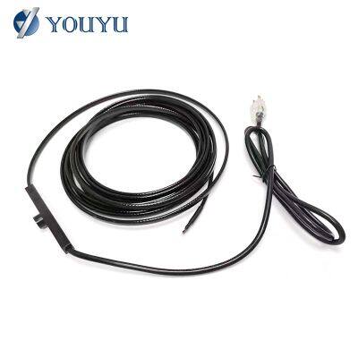 New Deicing Gutter Installation Linear Self Regulating Pipe Heating Cable 220V Heat Trace Electric Cable Line