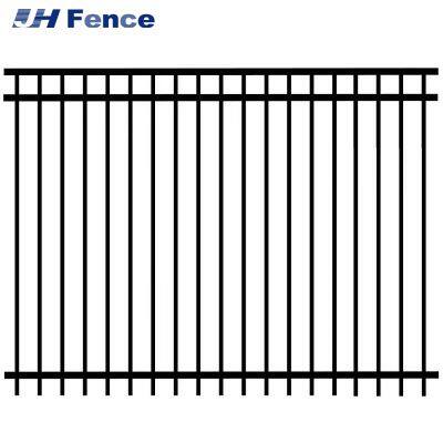 Дешевый легкий роскошный садовый оцинкованный стальной забор, экологически чистый, антикоррозионный металлический забор