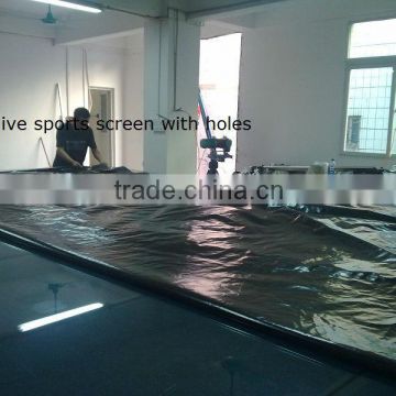 live sports screen with holes/Eyelet screen/