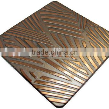 china antique bronze cladding ss sheet