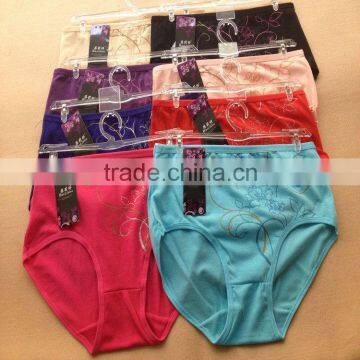 0.49USD High Quality Mixing Colors Cotton Material Large Size Fat Sexy Ladies Panties/Thongs (jlhnk213)