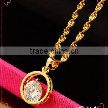 Wholesale Charm Necklace Circle Gold Necklace Popular Pendant Necklace