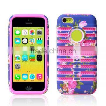 For Apple iPhone 5 Custom printing Microphone case,2 in 1 Hybrid Microphone Cell Phones