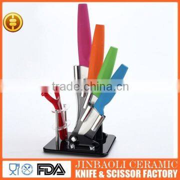 fashion ceramic animal print knives set