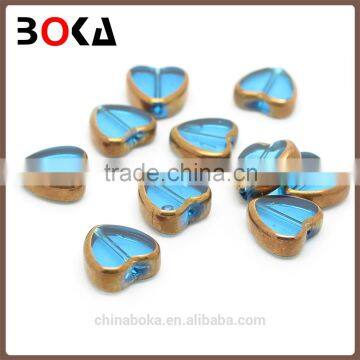 // High Quality sewing glass rhinestone blue // heart shaped glass stones for DIY decoration //