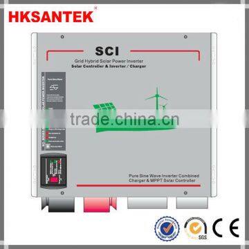 [HKSANTEK] 1000watts pure sine wave hybrid solar inverter with solar charge controller