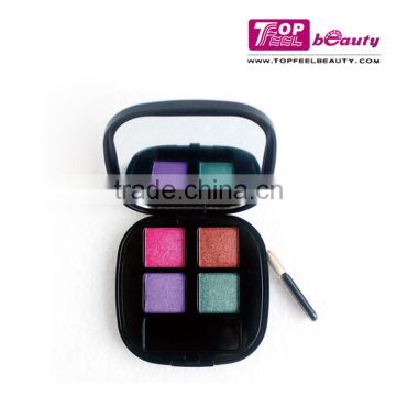 4 color makeup eyeshadow palette with mirror