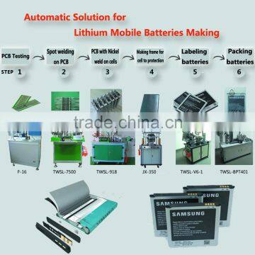 China Manufacturer Complete Machinery Phone Battery Plate Making Machine