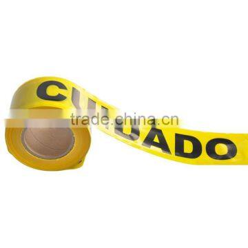 Warning Tape CUIDADO Tpe on the SGS TUV Certification Warning Tape