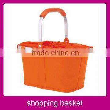 2014 wholesale folding plastic shopping basket