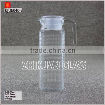 Glass Jug for water with handle glass flask for Juice Jug