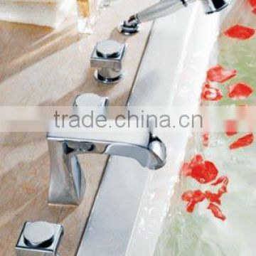 90017L-5 5 Pieces Waterfall Bathroom Bathtub Faucet