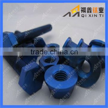 Colored titanium screw for Bicycle