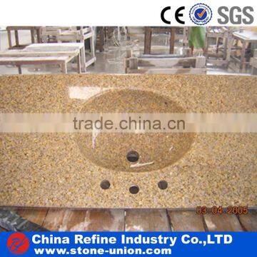 Golden granite countertop