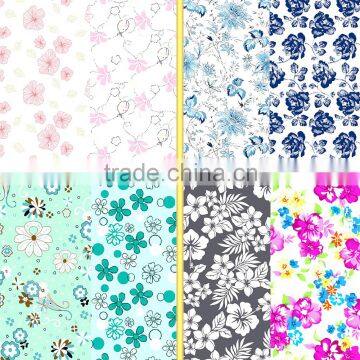 Flower designs printed fabric for dress /Antai textile nylon lycra spandex print fabric with flower