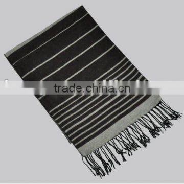 Men's in style striped viscose scarf