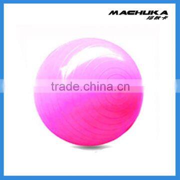 MACHUKA New Exercise Ball & Air Pump for Yoga Fitness Pilates Sculpting 65cm 26" Red