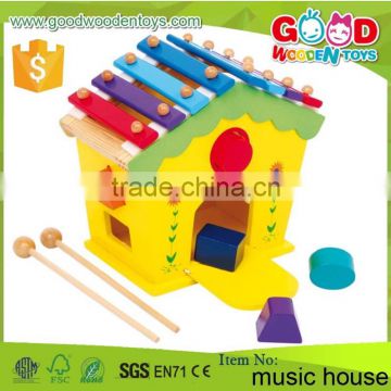 OEM/ODM Approved High Quality Xylophone Toys House Multi-functional Wood Music Toy                        
                                                Quality Choice