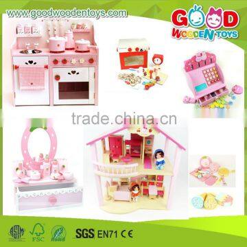 2016 New Design Wooden Toy House for Kids Child Educational Wooden Assembling Set Baby DIY Doll House Quality Choice photo-2