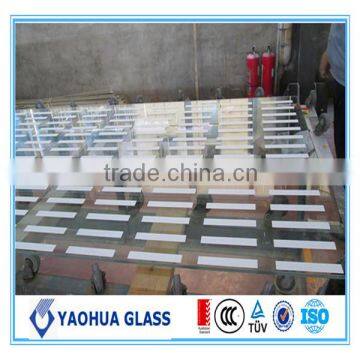 6.38mm back painted glass clear high quality laminated glass