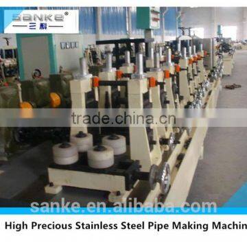 Concrete welding seamless stainless steel pipe making machine