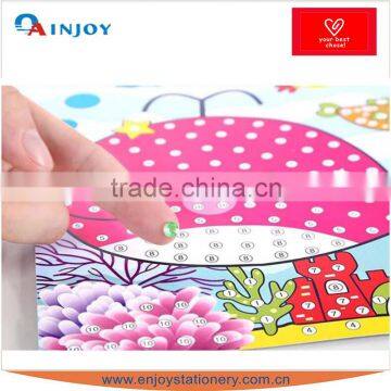 Children Handmade DIY Colour Crystal Diamond Stickers Children Cartoon Pasting Mosaic