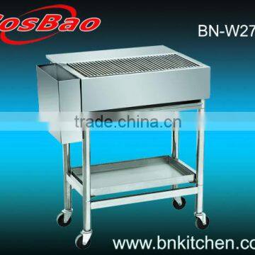 Stainless Steel Charcoal Barbecue Cart