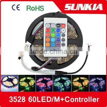 LED 12V Strip Light SMD 3528 300 leds Flexible Lamp RGB rf Controller led strip