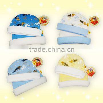 newborn baby clothing knitted baby hat Tom & Jerry printing clothing factory