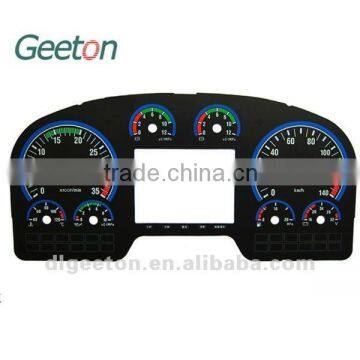 2D Screen Printing Custom Truck Dasboards Speedometer And Tachometer