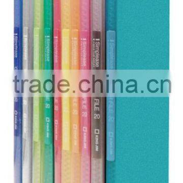 PP Display Book 186GSV - Convenient and Colorful Clear File with Transparent Cover