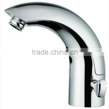 Luxury Brass Automatic Infrared Sensor Tap, Deck Mounted Sensor Tap For Hot & Cold Water, Adjust the Water Temperature