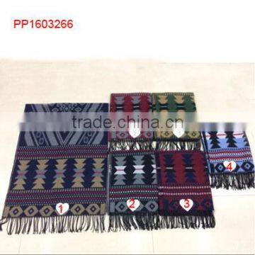 2016 Stripe Diamond Printed Cashmere Pashmina Scarf photo-1