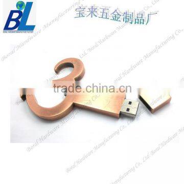 Unique antique number 3 shape USB flash drive