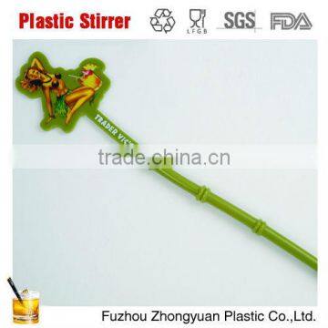 16-25cm, LFGB, blue plastic disposable stirrer
