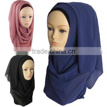HOT SELLING Beautiful Chiffon Islamic Scarf, Fashion Muslim Scarf Hijab/ photo-2