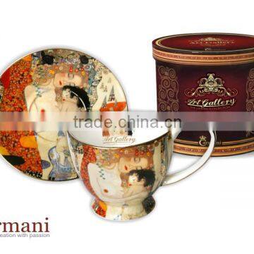 CARMANI vanessa Cup & Saucer of Klimt Premium Collection