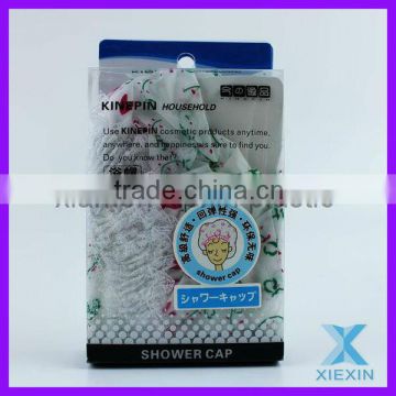 The high quality custom transparent plastic packaging box for shower cap