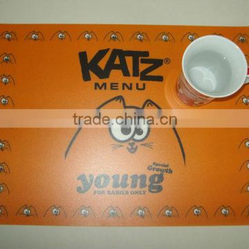 Factory supply cheap silcone placemat,pvc placemat,placemat with custom logo