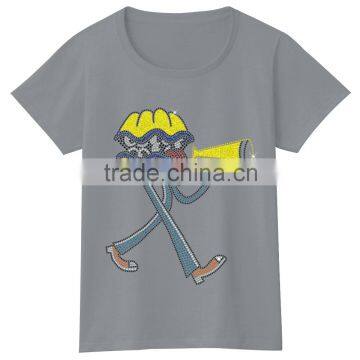 Funny Creative Heat Transfer Motif Short Sleeves Tee Collar Tshirt Design photo-6