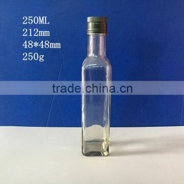 250ml popular square transparent olive oil bottle                        
                                                                                Supplier's Choice