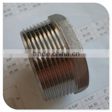 stainless steel threaded pipe plug,hex head plug,square head plug