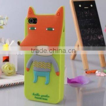 fox shape mobile phone case for Iphone five