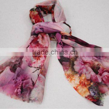 Custom Wool Scarf Lady Fashion 100% Custom Wool Scarf