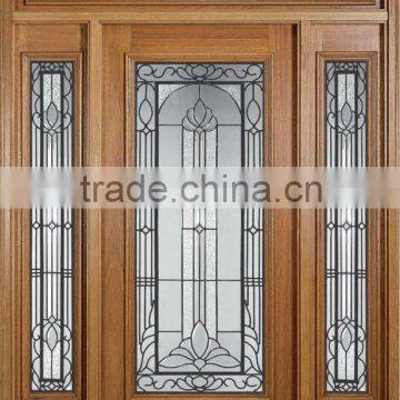 Front Doors Design With Side Lites And Transom DJ-S9005MSTHS-3