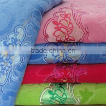 Cotton embroidery bath towel With Embroidery Design STY-867