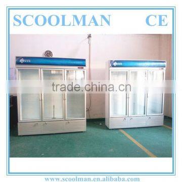 Store and Mall Transparent Glass Display Fridge photo-5