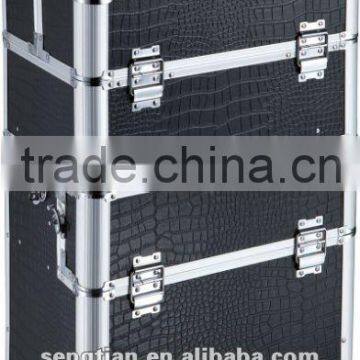 Professional Makeup Trolley Case With Mirror D9009