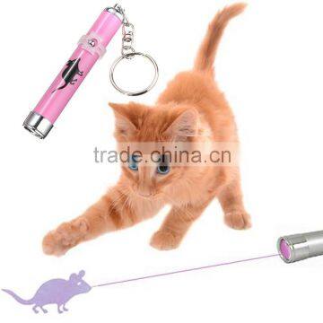 2015 New Arrival Funny Cats Pets Toy LED Laser Lazer Pointer Pen Light With Bright Mouse Animation Household